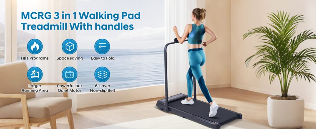 compact mcrg walking treadmill for small spaces