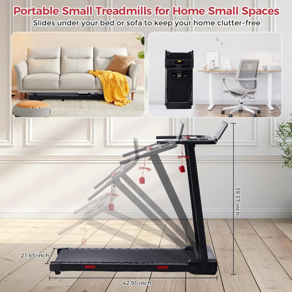 folding mcrg walking pad treadmill